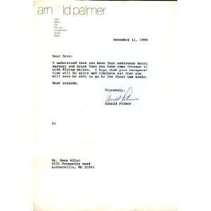 Arnold Palmer Autographed Letter PSA/DNA #G59262  Sports 