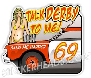 Demo Derby TALK DEBY TO ME stickers decal union  
