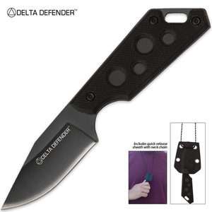   KNIFE w/ KRATON GRIP   Delta Defender COVERT   AUS 6 mini 2013  