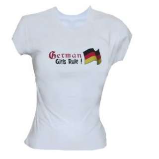   German Funny Saying T Shirt/German Girls Rule Size XXLarge Clothing