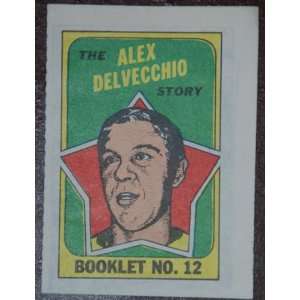    1971 Topps Hockey Comics Alex Delvecchio #12 