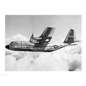  Military airplane in flight 24.00 x 18.00 Poster Print 