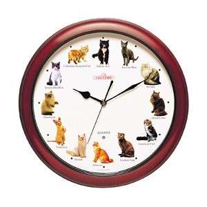  Cats Meowing Sound Wall Clock Clocks NEW