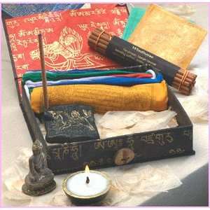   Flag Tibetan Incense Travel Altar / Journey Box