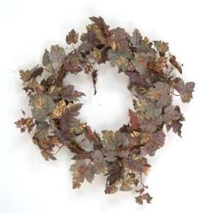  Frosted Grape Leaf Wreath