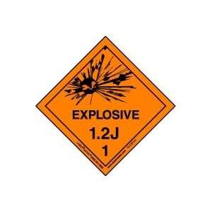  Explosive 1.2 J Label, Vinyl, Roll of 500
