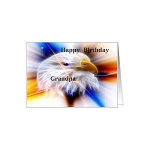  Happy Birthday ~ Grandpa ~ Young Eagle in Northern Lights 
