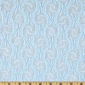  52 Wide Stretch Lace Gabriella Light Blue Fabric By The 