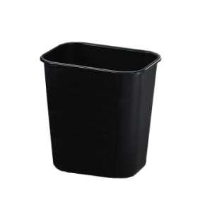  Rubbermaid Standard Series Deskside Wastebasket   Black 
