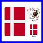 Playing Cards Poker Deck DENMARK FLAG Danish Europe National Gift 