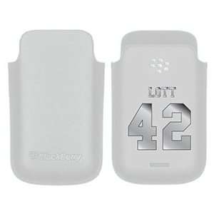  Ronnie Lott Back Jersey on BlackBerry Leather Pocket Case 