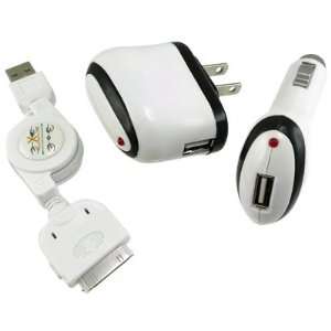  3 in 1 Charger For Apple iPod , iPhone  Players 