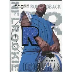  2000 Upper Deck Black Diamond #161 Reuben Droughns RC JSY 