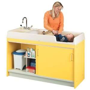 Diaper Changing Center with Left Hand Sink