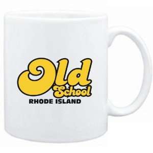  Mug White  OLD SCHOOL Rhode Island  Usa States Sports 