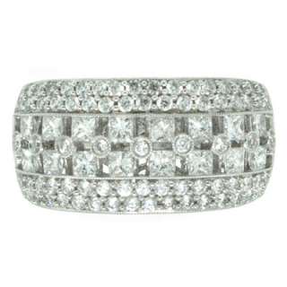 75ct Princess Cut Round Diamond Right Hand Ring  