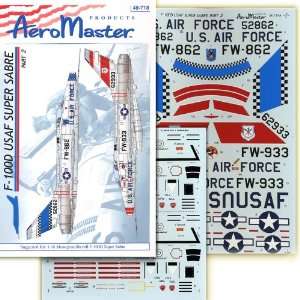  F 100 USAF Super Sabre #2 454 FBS, 413 FDS (1/48 decals 