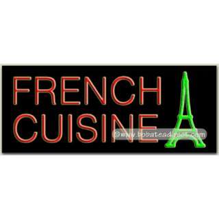French Cuisine, Logo Neon Sign  Grocery & Gourmet Food