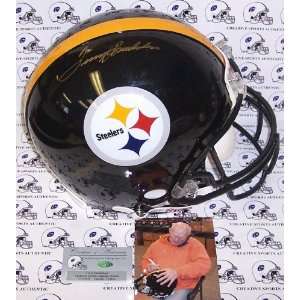  Terry Bradshaw Autographed Helmet   Authentic: Sports 