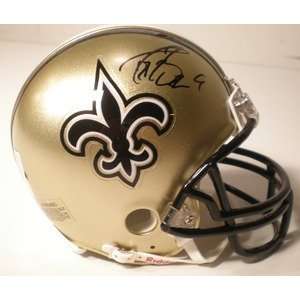  Drew Brees Autographed New Orleans Saints Mini Helmet 
