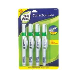  Liquid Paper All Purpose Correction Pens, 4 Pack: Office 