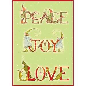  Patience Brewster Cards, Peace, Joy, Love Set of 10 Cards 