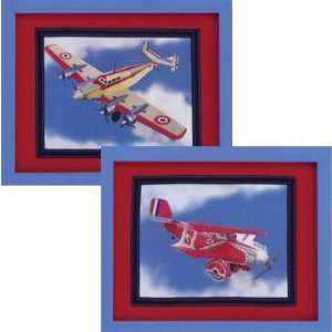 Vintage Airplane Placques (Set of 2):  Home & Kitchen