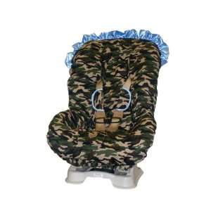  Daddy Camo with Blue Trim TODDLER CAR SEAT COVER: Baby