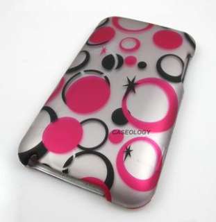 PINK SIL POLKA DOTS CASE COVER IPOD TOUCH 2ND 3RD GEN  