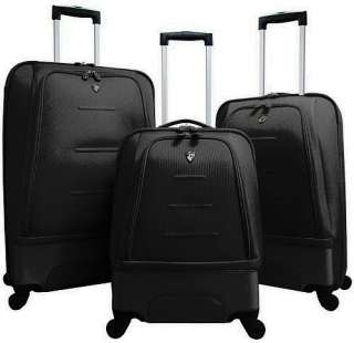 Heys USA FUSE X1 Expandable Hybrid Luggage Set BLACK  