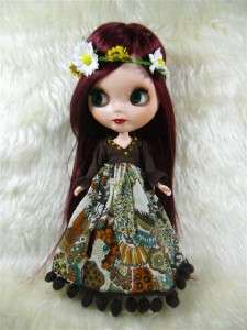 Neo Blythe Outfit Clothing Handmade Clothes Basaak Set 2 pcs dress 