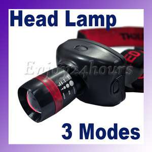 Adjustable Focus 3 Modes CREE LED Head Lamp 300 lumen  