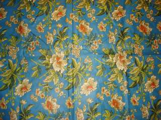 Vintage Waverly Decorator Fabric HINKLEY FLORAL  