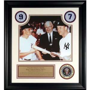  Yankees Mounted Memories Truman/Maris/Mantle Photo: Sports 