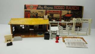 Vintage Roy Rogers Rodeo Ranch Play Set Toy Marx 1950s Partial Set 