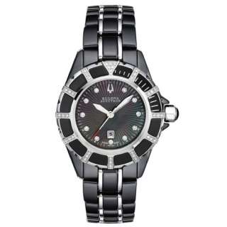   * Bulova Accutron Womens Diamond Mirador Ceramic Watch 65R132  