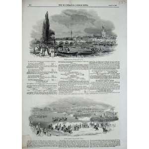  1844 Henley Regatta Phoenix Park Dublin Soldiers Review 