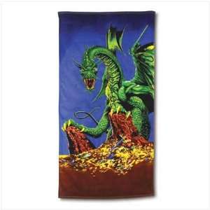  Dragon Print Beach Towel