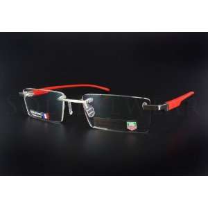  Tag Heuer 0843 005 53mm Red and Black Eyeglasses 