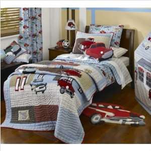  Bundle 63 Motor Club Twin Comforter Set with Sham: Home 