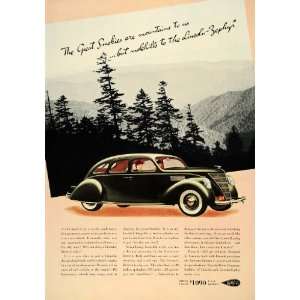  1936 Ad Lincoln Motorcars 1937 Zephyr Model Mountains 