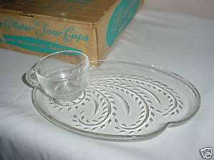 Homestead or Hospitality Snack Set By Federal Glass  