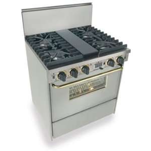  Star: 30 Pro Style Dual Fuel LP Gas Range with 4 Sealed Ultra High 