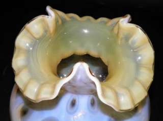Honeysuckle Opalescent Coin Dot Glass Lamp Shade  
