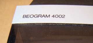 owner Beogram 4002 Bang Olufsen Turntable MMC 4000  