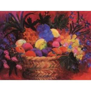  Tropical Fruit Basket by Wendy Hoile 28x22 Baby