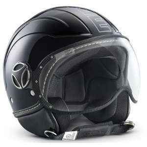 MOMO Design Avio Motorcycle Helmet Dot Approved   Gloss Black   Silver 