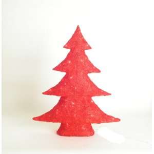  Sisal Christmas Tree with Lights   Red: Kitchen & Dining