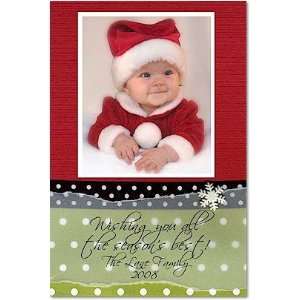  Scrapbook Holiday Photo Cards   Solitaire Snowflake 