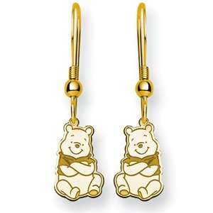  Winnie the Pooh Wire Earrings   Gold Plated/Gold Plated 